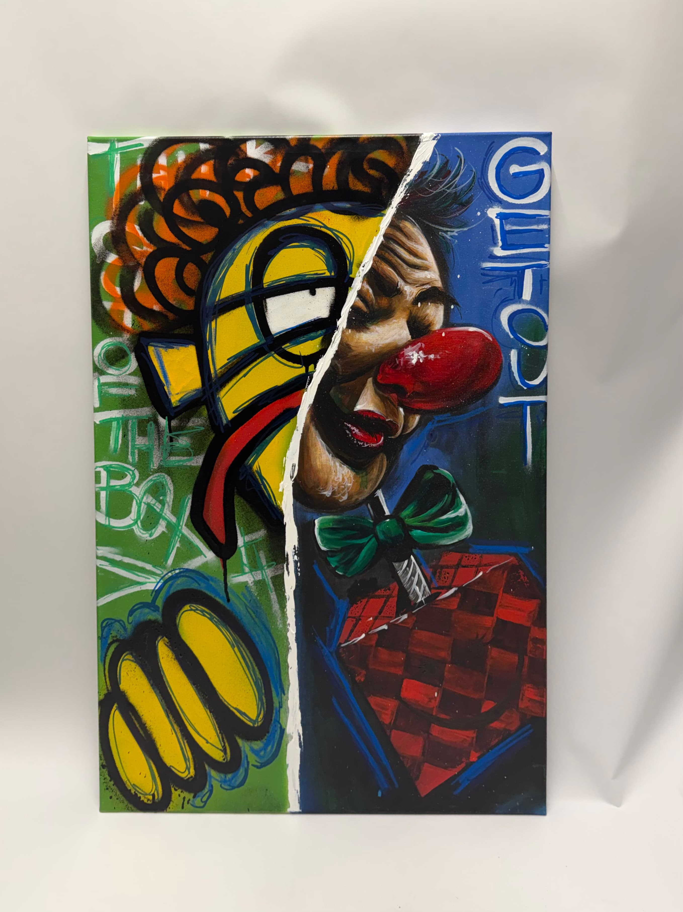 Painting titled Sistema from the Chaos and Dignity series